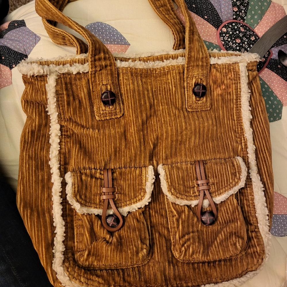 AMERICAN eagle corduroy shoulder bag